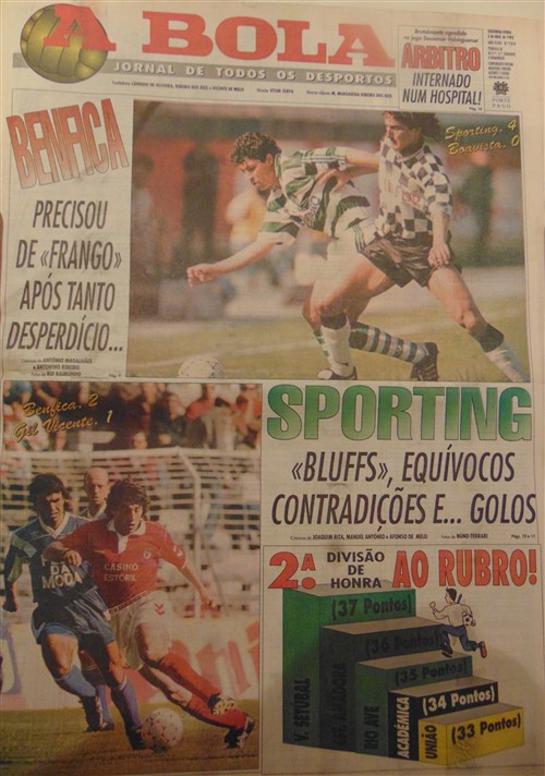 Futre no Benfica e Sporting a golear