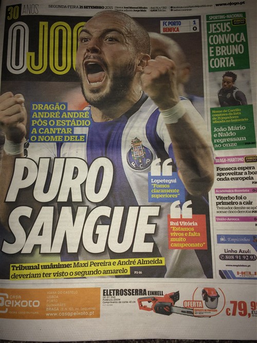 André André marca ao Benfica; Jesus e Bruno Carvalho nos primeiros arrufos - Ver mais